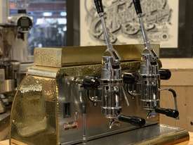 VICTORIA ARDUINO ATHENA LEVA 2 GROUP GOLD ESPRESSO COFFEE MACHINE - picture0' - Click to enlarge