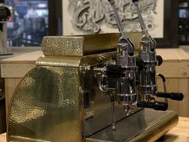 VICTORIA ARDUINO ATHENA LEVA 2 GROUP GOLD ESPRESSO COFFEE MACHINE - picture1' - Click to enlarge