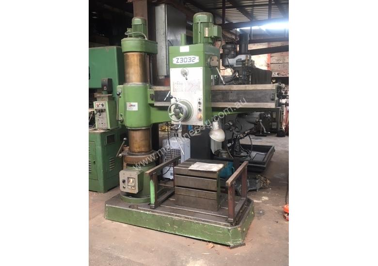 caption Radial Arm Drill