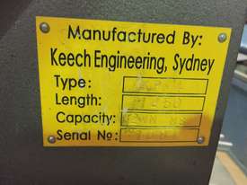Used Keech 1250mm x 2mm Pan Brake Folder - picture0' - Click to enlarge