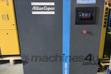 Atlas Copco GA22VSD 22kw/ GA37VSD+ 37kw. Focus/ Kaeser 20hp $4950. Champion/ Ingersoll/ Pilot 22kw