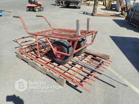 PALLET COMPRISNG OF BRICK BARROW, SAND LEVELLER & GATE - picture0' - Click to enlarge