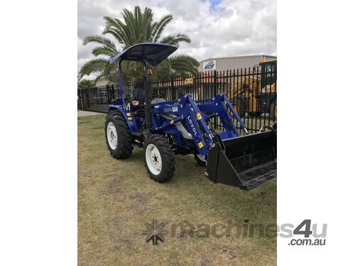 WCM LOVOL TE404 TRACTOR WITH FRONT END LOADER, BACKHOE