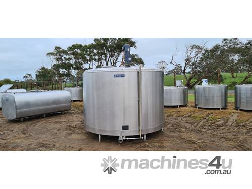 STAINLESS STEEL TANK, MILK VAT 7000lt