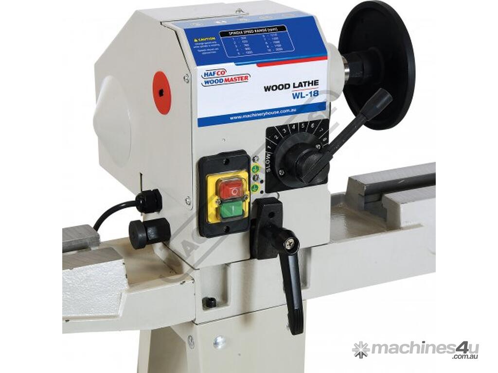 Hafco woodmaster WL18 Swivel Head Wood Lathe Ã˜310mm Swing x 900mm