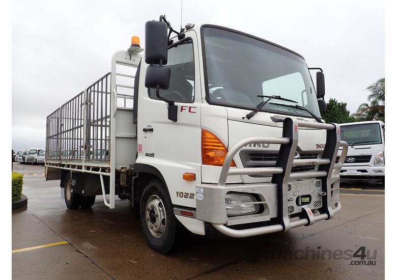 caption 2012 HINO FC 500 - Tray Truck - Tray Top Drop Sides