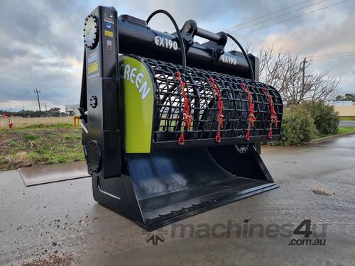 Flipscreen EX190 Excavator screening bucket (36 - 50t) Custom built to order (6 weeks)