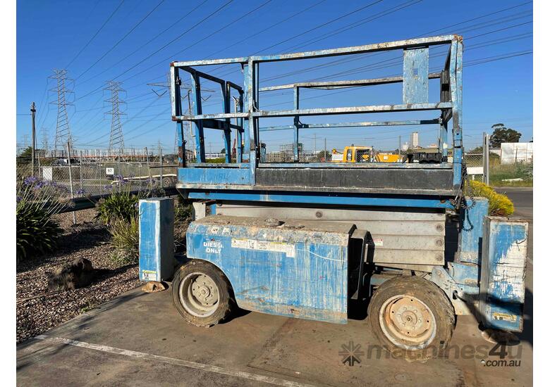 caption Genie GS3268RT 11.5mtr Scissor Lift