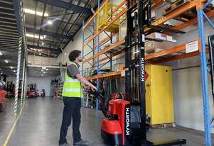 Hyworth 1.1T Lithium Walkie Stacker from $17 per day!