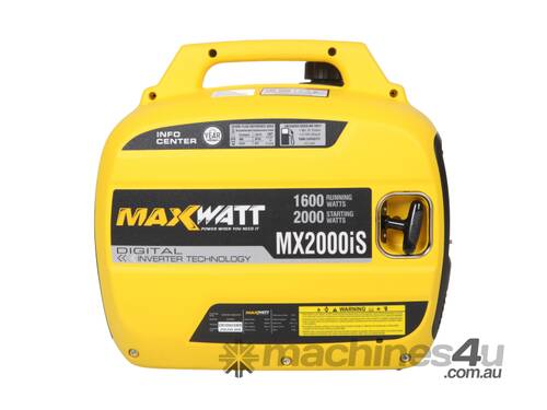 Maxwatt MX2000is - 2000W Pure Sine Wave Digital Inverter Generator