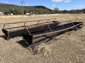 2 x Small Cattle Feeders - APPROX 5.9m L x 1m W - picture0' - Click to enlarge