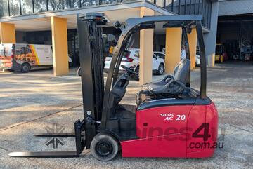 Nichiyu 2T 3-Wheel Electric Forklift | 4.7m | Side Shift | 2018