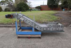 Incline Conveyor with Cleated Plastic Modular Belt - 2.565m Long - DYNACON