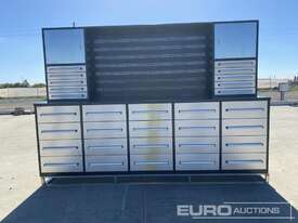 Unused 3.0m Work Bench/Tool Cabinet - picture0' - Click to enlarge
