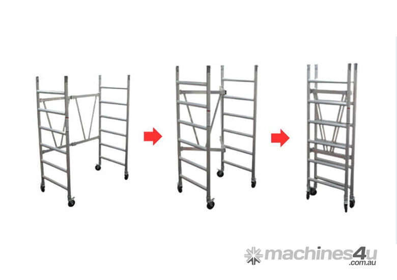 caption 3.6m Reach Mobile Scaffold (Base Unit + Adjustable wheels)