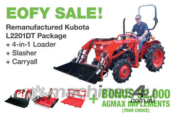 Kubota L2201DT 25hp EOFY Tractor Package