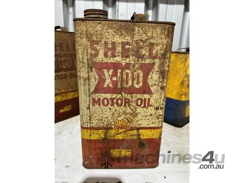 SHELL MOTOR OIL CAN