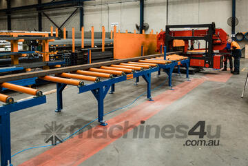 Heavy-Duty Idle Roller Table: 3m x 400mm - use with Metal Band saws