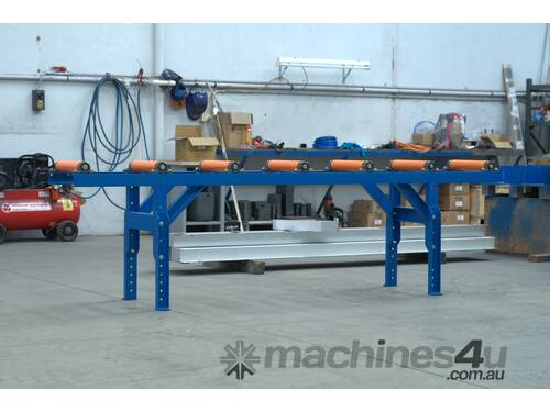 Heavy-Duty Idle Roller Table: 3m x 400mm - use with Metal Band saws