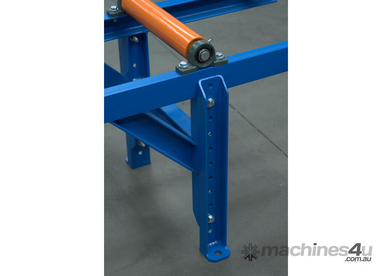 caption Heavy-Duty Idle Roller Table: 3m x 400mm - use with Metal Band saws