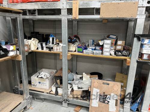 Steel Shelving Units Including Contents