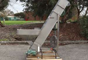 Stainless Steel Hopper Elevator Conveyor - RR Fisher Stainless Steel Hopper Elevator Conveyor - RR Fisher