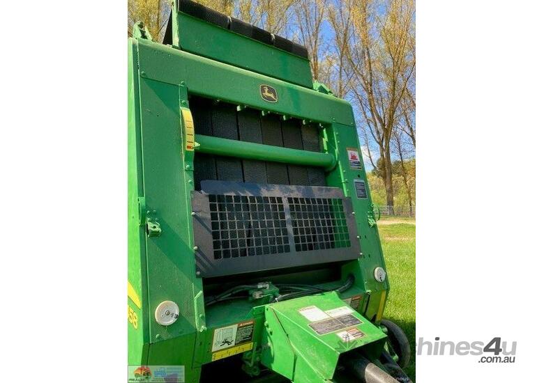 (1013) John Deere 458 Mega-wide Plus (Silage Special) Round Baler (Armadale, VIC)