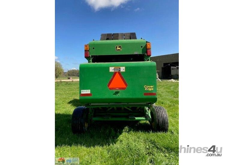 (1013) John Deere 458 Mega-wide Plus (Silage Special) Round Baler (Armadale, VIC)