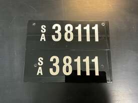 SA Numeric Plate 38-111 - picture0' - Click to enlarge