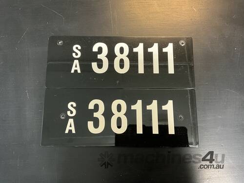 SA Numeric Plate 38-111