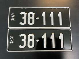 SA Numeric Plate 38-111 - picture0' - Click to enlarge