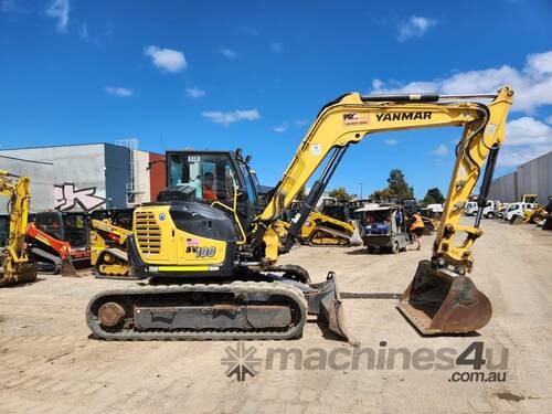2021 YANMAR SV100-2 10T EXCAVATOR WITH FULL CIVIL SPEC, RUBBER TRACKS AND 2350 HOURS