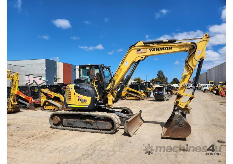 2021 YANMAR SV100-2 10T EXCAVATOR WITH FULL CIVIL SPEC, RUBBER TRACKS AND 2350 HOURS