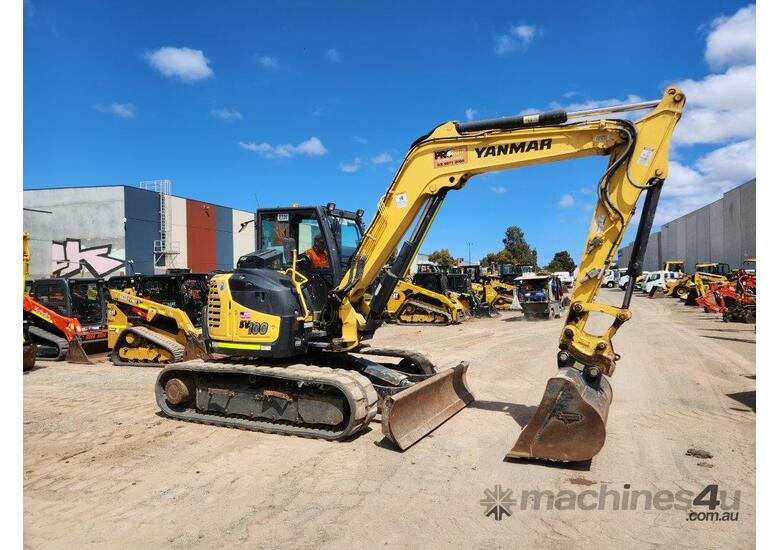 2021 YANMAR SV100-2 10T EXCAVATOR WITH FULL CIVIL SPEC, RUBBER TRACKS AND 2350 HOURS