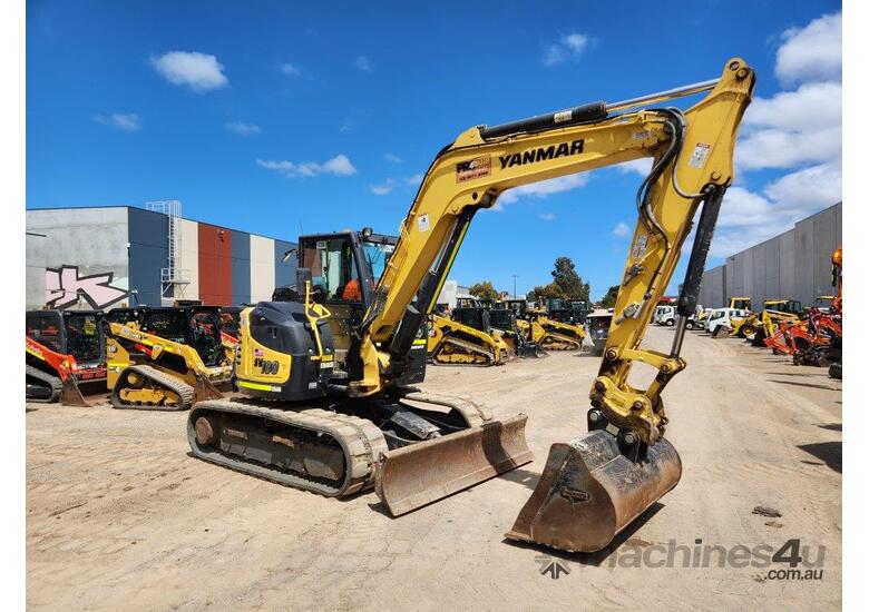 2021 YANMAR SV100-2 10T EXCAVATOR WITH FULL CIVIL SPEC, RUBBER TRACKS AND 2350 HOURS