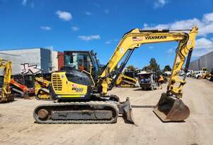 2021 YANMAR SV100-2 10T EXCAVATOR WITH FULL CIVIL SPEC, RUBBER TRACKS AND 2350 HOURS