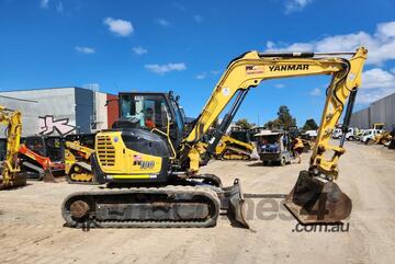 2021 YANMAR SV100-2 10T EXCAVATOR WITH FULL CIVIL SPEC, RUBBER TRACKS AND 2350 HOURS