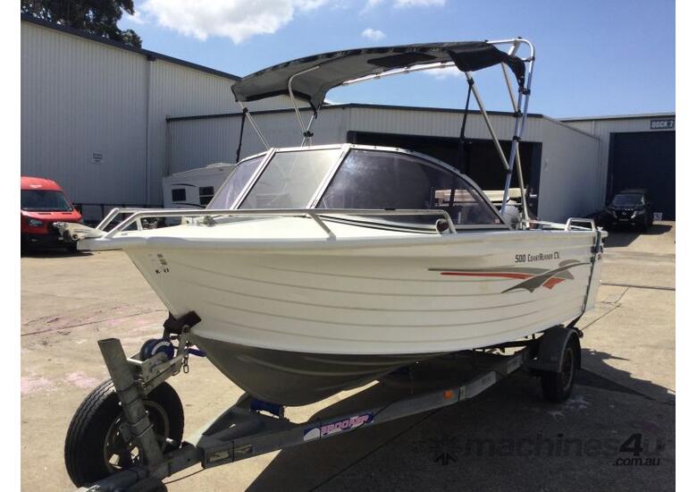 caption 2004 Quintrex 500 Coast Runner CV Aluminum Boat