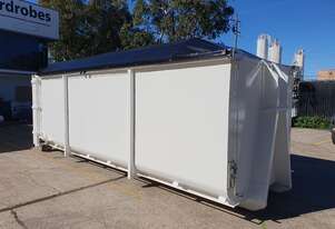 Heavy Duty Open Hooklift Bins with Tarp fitted