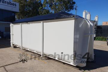 Heavy Duty Open Hooklift Bins with Tarp fitted