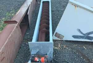 Conveyor Screw Type 9m Long X 280 mm Dia with Motor Gearbox