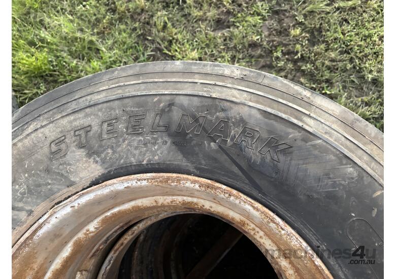 caption Qty 4 x Truck Tyres & Rims