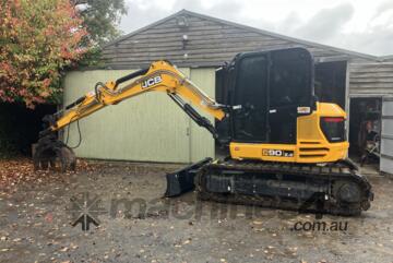 2022 JCB 90Z-2 Excavator | Only 396 Hours | Grab + Buckets
