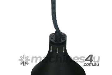 Pull Down Heat Lamp Black 290Mm Round Hywcl14
