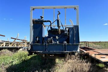 1996 ROUND BALE CHAIN BED TRAILER