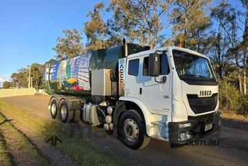 2017 Iveco Acco 2350G, Bucher side-loader, low kms, 10 months rego
