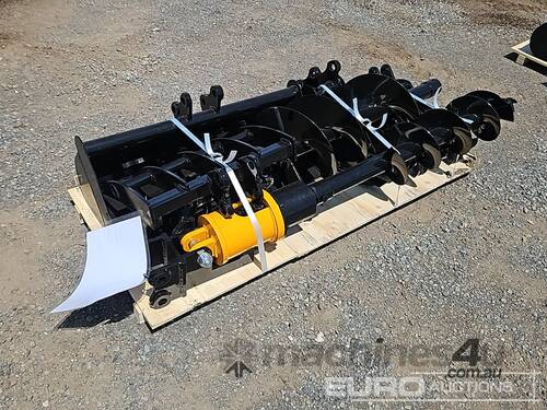 Unused Captok Qty (8 of), Quick Hitch, Rake, Ripper, Auger, 12