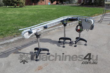 Curved 90 Degree Corner Motorised Bottle Narrow Conveyor