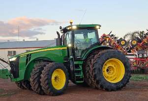 John Deere 8345R tractor on duals