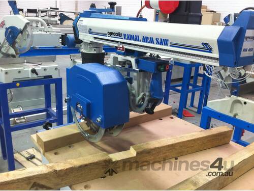caption OMGA RADIAL ARM SAW RN SERIES